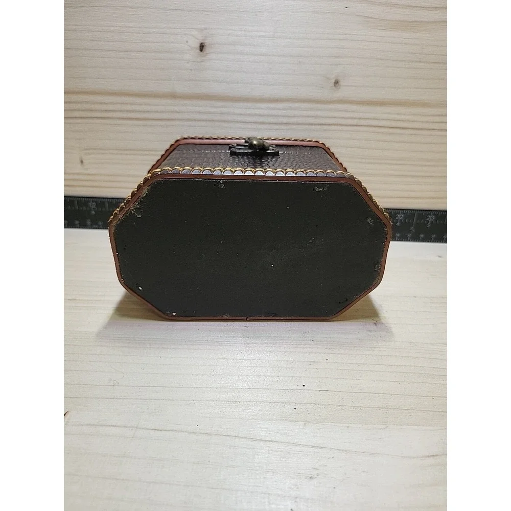 Vintage Trinket Box Small Wooden Treasure Chest‎ Storage Jewelry Necklace Box